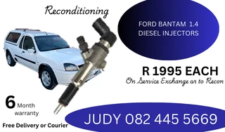 Ford Bantam 1.4 Diesel Injectors for sale on service exchange or to recon