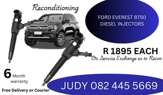 Ford Everest BT50 Diesel Injectors for sale on service exchange or to recon