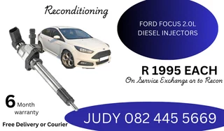 Ford Focus 2.0L Diesel Injectors for sale on service exchange or to recon