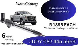 Ford Ranger 2.2 Diesel Injectors for sale on service exchange or to recon