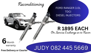 Ford Ranger 3.0L TDCI Diesel Injectors for sale on service exchange or to recon