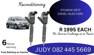 Hyundai Getz Diesel Injectors for sale on service exchange or to recon