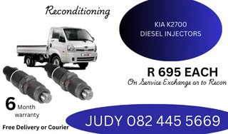 Kia K2700 Diesel Injectors for sale on service exchange or to recon