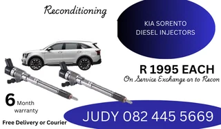 Kia Sorento Diesel Injectors for sale on service exchange or to recon