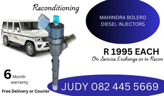 Mahindra Bolero Diesel Injectors for sale on service exchange or to recon