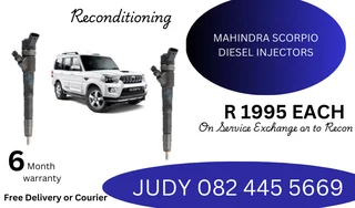 Mahindra Scorpio Diesel Injectors for sale on service exchange or to recon