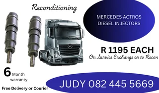 Mercedes Actros Diesel Injectors for sale on service exchange or to recon
