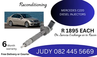 Mercedes C220 Diesel Injectors for sale on service exchange or to recon