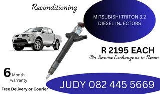 Mitsubishi Triton 3.2 Diesel Injectors for sale on service exchange or to recon