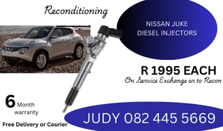 Nissan Juke Diesel Injectors for sale on service exchange or to recon