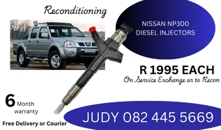 Nissan NP300 Diesel Injectors for sale on service exchange or to recon