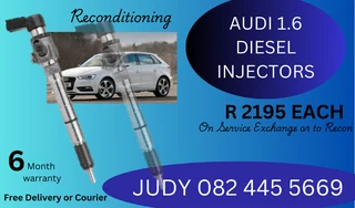Audi 1.6 Diesel Injectors for sale on service exchange or to recon