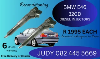 BMW E46 320D Diesel Injectors for sale on servcie exchange or to recon