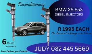 BMW X5 E53 Diesel Injectors for sale on service exchange or to recon