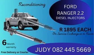 Ford Ranger 2.2 Diesel Injectors for sale on service exchange or to recon