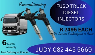Fuso Truck Diesel Injectors for sale on service exchange or to recon