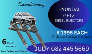 Hyundai Getz Diesel Injectors for sale on service exchange or to recon