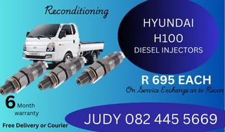 Hyundai H100 Diesel Injectors for sale on service exchange or to recon