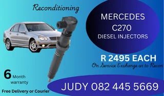 Mercedes C270 Diesel Injectors for sale on service exchange or to recon