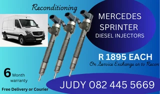 Mercedes Sprinter Diesel Injectors for sale on service exchange or to recon