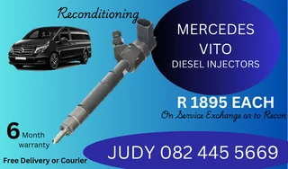 Mercedes Vito Diesel Injectors for sale on service exchange or to recon