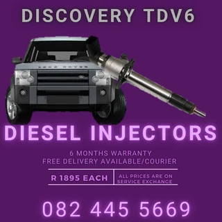 Discovery TDV6 Diesel Injectors for sale on service exchange or ot recon