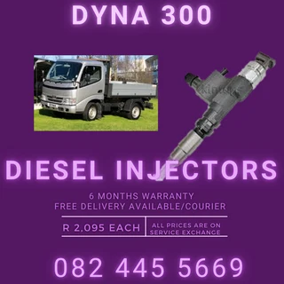 Dyna 300 Diesel Injectors for sale on service exchange or to recon