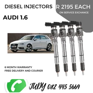 Audi 1.6 Diesel Injectors for sale on service exchange or to recon