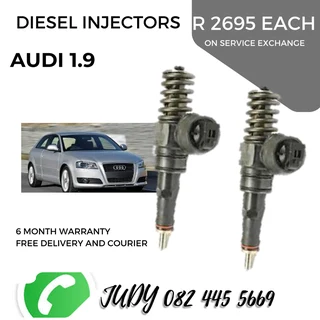 Audi 1.9 Diesel Injectors for sale on service exchange or to recon
