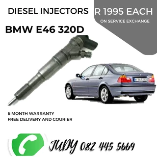 BMW E46 320D Diesel Injectors for sale on service exchange or to recon