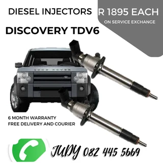 Discovery TDV6 Diesel Injectors for sale on service exchange or to recon