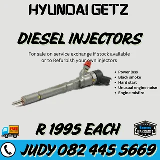 Hyundai Getz Diesel Injectors for sale on service exchange or to recon