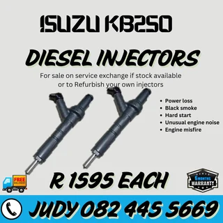 Isuzu KB250 Diesel Injectors for sale on service exchange or to recon