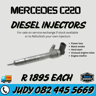 Mercedes C220 Diesel Injectors for sale on service exchange or to recon