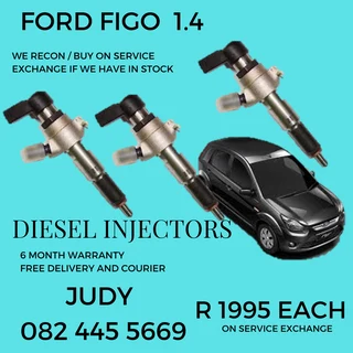 Ford Figo 1.4 Diesel Injectors for sale on service exchange or to recon
