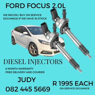 Ford Focus 2.0L Diesel Injectors for sale on service exchange or to recon