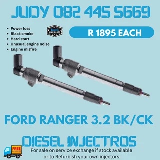 Ford Ranger 3.2 BK / CK Diesel Injectors for sale on service exchange or to recon
