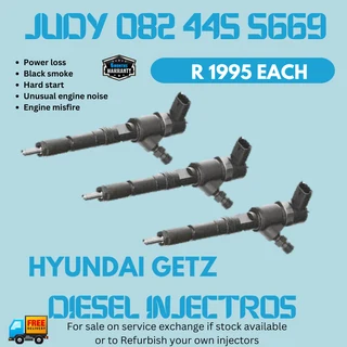 Hyundai Getz Diesel Injectors for sale on service exchange or to recon
