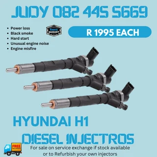 Hyundai H1 Diesel Injectors for sale on service exchange or to recon