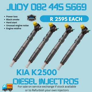 Kia K2500 Diesel Injectors for sale on service exchange or to recon