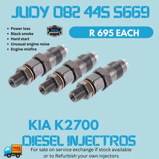 Kia K2700 Diesel Injectors for sale on service exchange to recon