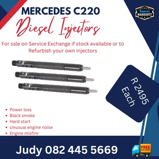 Mercedes C220 Diesel Injectros for sale on service exchange or to recon