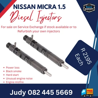 Nissan Micra 1.5 Diesel Injectros for sale on service exchange or to recon