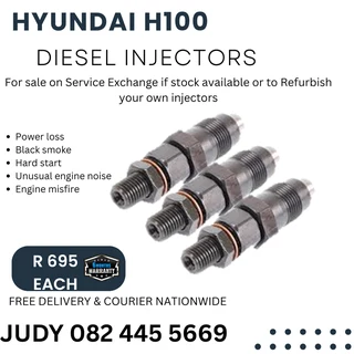 Hyundai H100 Diesel Injectors for sale on service exchange or to recon