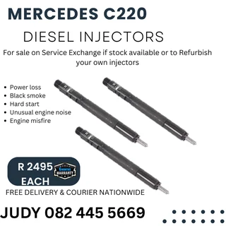 Mercedes C220 Diesel Injectors for sale on service exchange or to recon