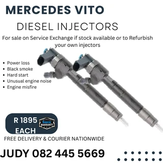 Mercedes Vito Diesel Injectors for sale on service exchange or to recon