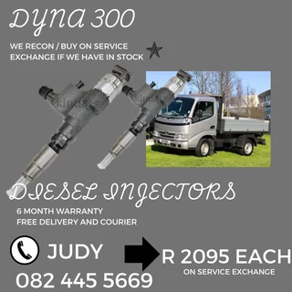 Dyna 300 Diesel Injectors for sale on service exchange or to recon