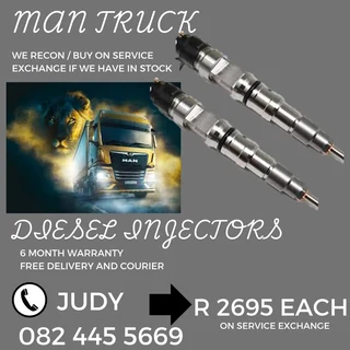 Man Truck Diesel Injectors for sale on service exchange or to recon