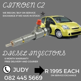 Citroen C2 Diesel Injectors for sale on service exchange or to recon