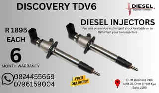 Discovery TDV6 Diesel Injectors for sale on service exchange or to recon